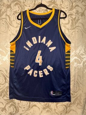 Nike Navy Swingman NBA Jersey with Gold Accent Patch